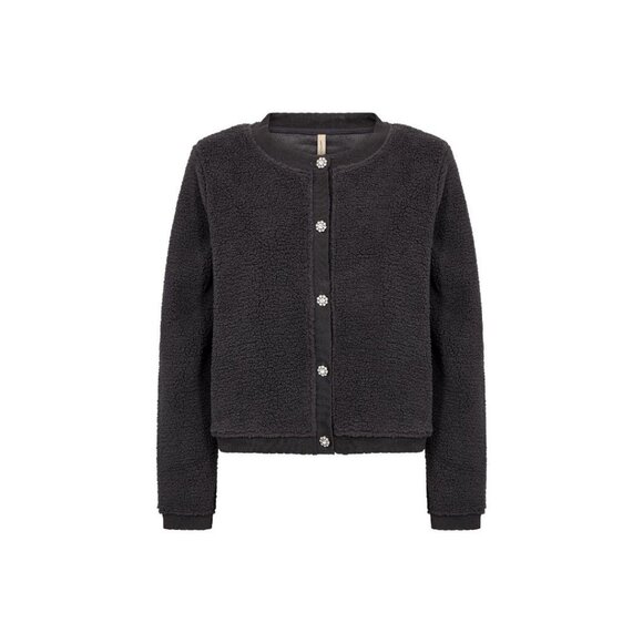 NWT SOYA CONCEPT ONYX Charcoal Grey Rhinestone Button Jacket - Picture 4 of 5